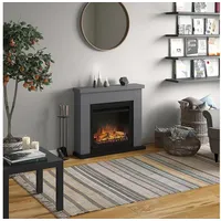 TAGU Elektrokamin Frode Grau) mit 23 Zoll Powerflame 1500 Wh