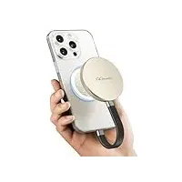 GiGimundo GQ20 Ultra-Slim Magnetic Portable SSD 1TB - Max 20Gbps High-Speed, kompaktes stylisches USB-C externes Laufwerk für Windows, Mac, Android - Rundes Design, schnelle Dateiübertragung