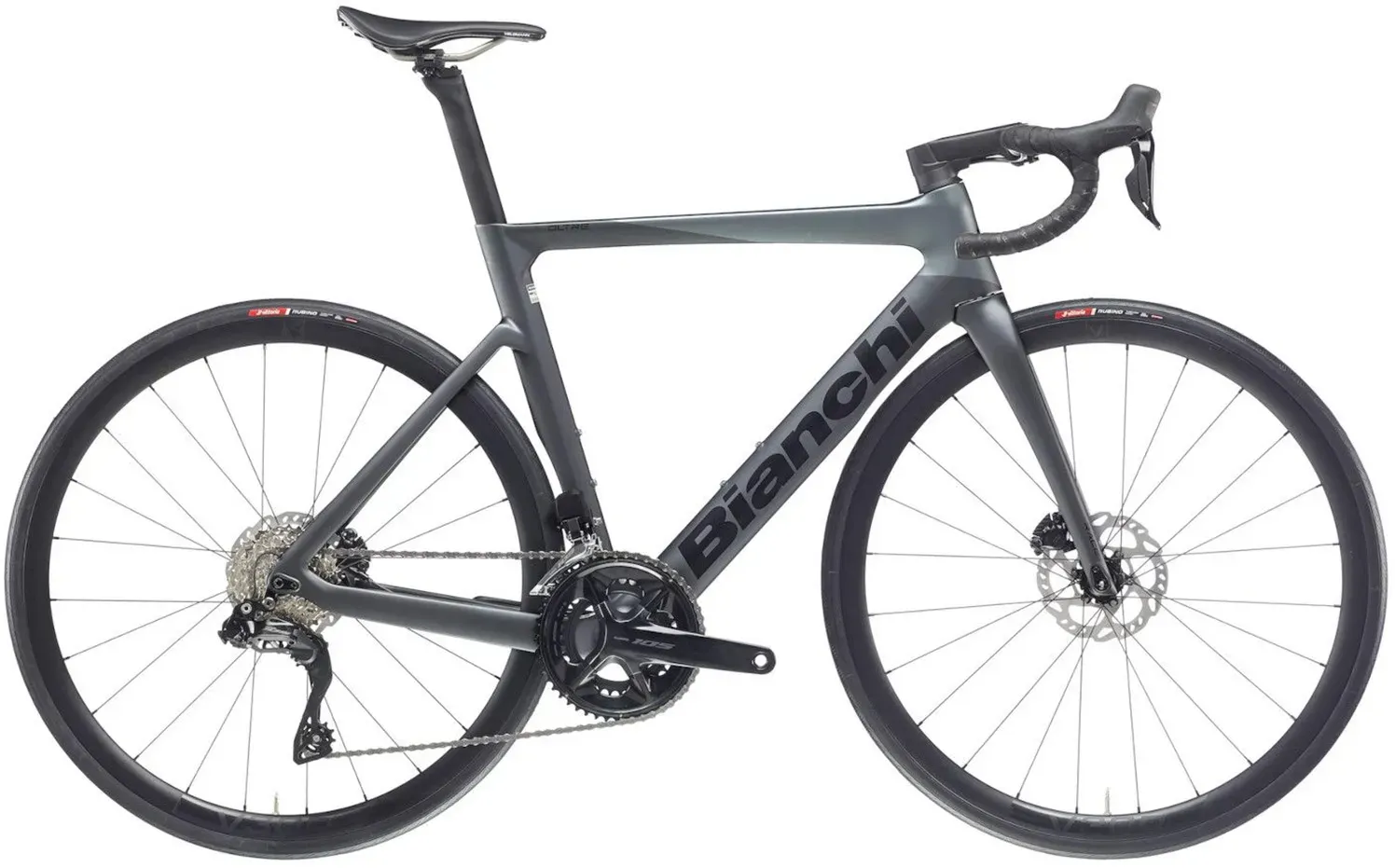 Bianchi Oltre Race 105 12S 50-34 - Grau/Schwarz - Vollmatt