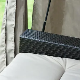 Home Deluxe Provence mit Bett 2,36 x 1,8 m anthrazit/taupe