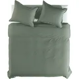 YELLOW Bettwäsche »Percale«, Uni Design, 100% Baumwolle ab 135x200 cm. 33810849-0 Army green) 1 St.