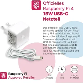 BerryBase Raspberry Pi 4 Starterkit, 64GB microSDHC inkl. Pi OS, Gehäuse, Netzteil, HDMI-Kabel und Zubehör - RAM: 2GB - Farbe: weiß