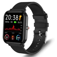 Smartwatch für Damen Herren, 1,70" großer HD Touch-Farbbildschirm Fitnessuhr, Temperaturmessung/Überwachung von SpO2/Pulsuhr/ Fitness Tracker, A...