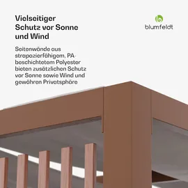 Blumfeldt Pavillon 3 x 3 m inkl. 4 Seitenteile Beige