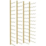 vidaXL Wand-Weinregal 36 Flaschen 30,5 x 116 x 2,5 cm Golden