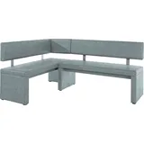 OTTO home Charissa 210 x 90 x 140 cm Strukturstoff langer Schenkel rechts hellblau