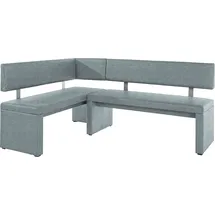 OTTO home Charissa 210 x 90 x 140 cm Strukturstoff langer Schenkel rechts hellblau