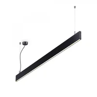 Ideal Lux LED Pendelleuchte LINUS, Sp 4000K, 3850lm, IP20, höhenverstellbar, schwarz