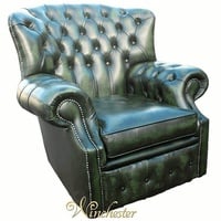 JVmoebel Ohrensessel, Chesterfield Ohrensessel Design Sessel grün