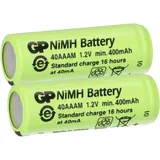 GP 2x GP Akku 2/3 AAA 1,2V / 400mAh GP40AAAM Micro NiMH Akku Höhe 28,5mm