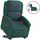 vidaXL Massagesessel Elektrisch 86,5 x 99,5 x 86,5 cm Dunkelgrün mit Aufstehhilfe