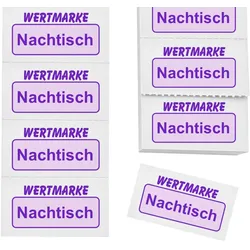 CombiCraft Wertmarken Block 'Nachtisch' auf 10er Streifen - 1000 Abrisse