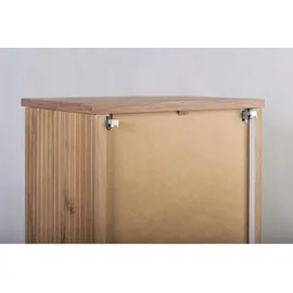 Rodan Hochschrank 139 x 35,5 x 31,5 cm Braun/Gold Holz