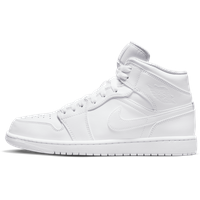 Nike Air Jordan 1 Mid Herren white/white/white 41