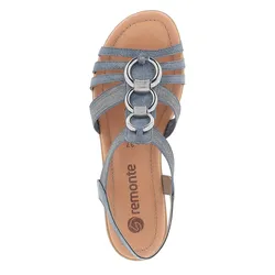 Sandalette REMONTE, Damen, Gr. 40, schwarz, Synthetik, Synthetik, sportlich, Schuhe