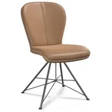 bert plantagie Stuhl Blake-Spin 613-C Komfort Leder Braun Hellbraun