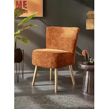 ed exciting design "Earl", orange, B:65cm H:89cm T:70cm, 100% Polyester, Sessel, Cocktailsessel, Küchenstuhl, Küchensessel