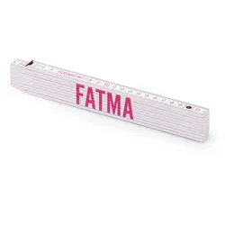Personalisierter Zollstock ,Metrie 2m Block 52 | mit weiblichen Namen Wählen Sie hier einen weiblichen Namen aus:: Fatma