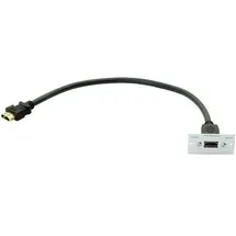Kindermann HDMI Anschlussblende 50 x 50 mm 5 m Schwarz