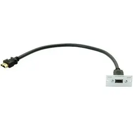 Kindermann HDMI Anschlussblende 50 x 50 mm 5 m Schwarz