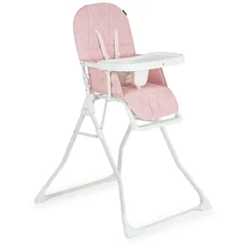 Cangaroo Kinderhochstuhl Waffel, Fußstütze verstellbar, zusammenklappbar, Gurt rosa