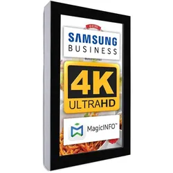 Digitales Info-Display 50",4K UHD (Wandmontage) schwarz  - Digital Signage Poster Made in EU