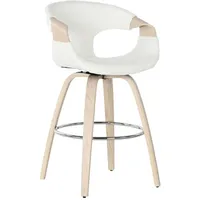 Home esprit Hocker Home ESPRIT Weiß Holz 55,5 x