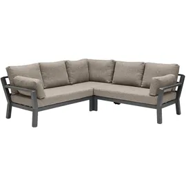 LC Garden Avena Speiseloungeset 3-tlg. Anthrazit/Braun - Grau
