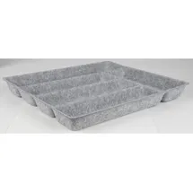Buri Schubladeneinsatz Filz Schubladeneinsatz Grau Organizer Grau Kiste Korb Regale Box grau