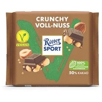Ritter-Sport Tafelschokolade Crunchy Vollnuss, vegan, 100g