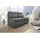 luma-home Schlafsofa Mikrofaser 2-Sitzer Grau