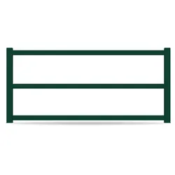 Zaun, Aluminium, Moosgrün RAL 6005, Modell Berlin, flexible Befestigungssysteme, Zaunelement individuell konfigurierbar