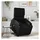 vidaXL Massagesessel mit Aufstehhilfe Elektrisch Kunstleder 99 x 99 x 0 cm Schwarz