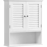 VASAGLE Badezimmerschrank 20 x 60 x 70 cm Weiß