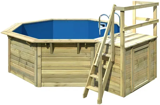 Holzpool One mit Terrasse