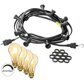satisfire LED Lichterkette 10 m Schwarz