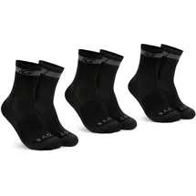 GripGrab Merino Wolle Regular Cut 3er Pack Schwarz 38-41