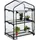 Relaxdays Foliengewächshaus Stahl Transparent 49 mm 0,32 m2