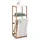 Zeller Standregal mit Wäschesammler Bamboo & White 98 cm x 33 cm x 36,3 cm Weiß