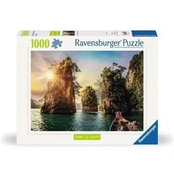 RAVENSBURGER 12000001 Puzzle 1000 Teile Three rocks in Cheow, Thailand