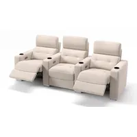 Sofanella 3-Sitzer Stoff BARI, Relaxcouch, Designersofa, Designer Sofa, 3er Couch, Sofagarnitur beige