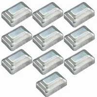 MFFIRE 10 X Pfostenkappe Für Zaunpfosten | Verzinktem Stahl | Pyramiden Form | Abdeckkappe Für Holzpfosten, Zaunkappe Für Treppengeländer,50x70mm