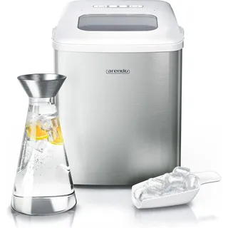 Arendo Eiswürfelmaschine Eisherstellung, Silber