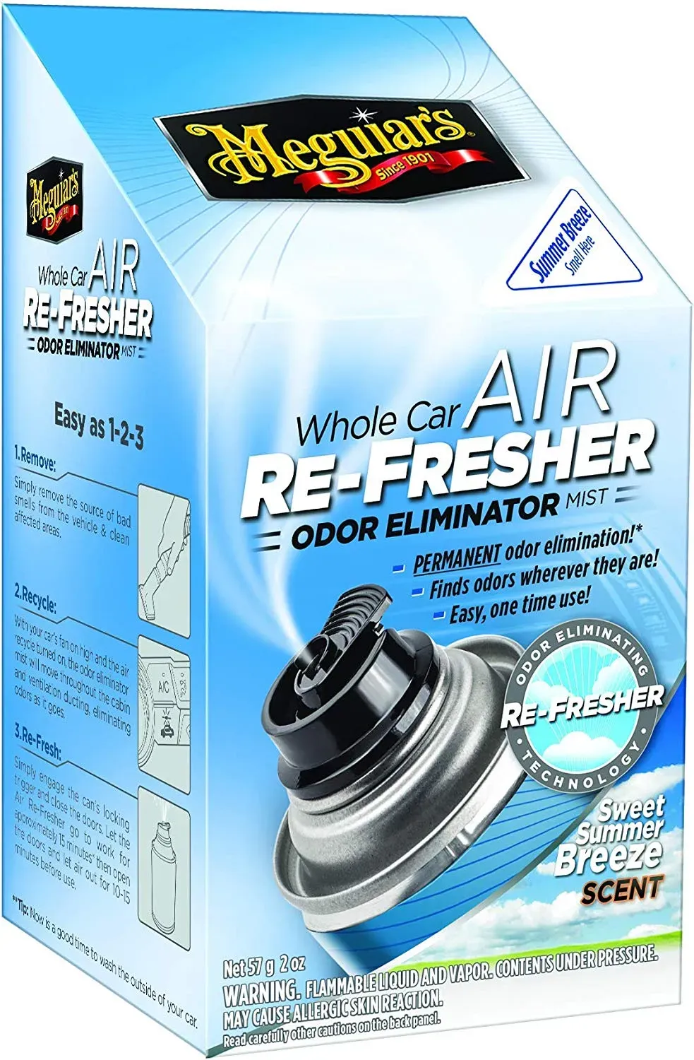 MEGUIARS Lufterfrischer Air Re-Fresher Summer Breeze (59 ml) g16602r2eu 0.057KG