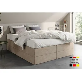 home collective Boxspringbett 160 x 200 cm H3 Beige