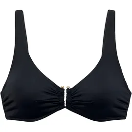 LASCANA Bikini-Top Damen Schwarz 42 Cup F