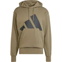adidas Essentials Big Logo French Terry Kapuzenpullover Olive Strata / Black M