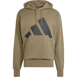 adidas Essentials Big Logo French Terry Kapuzenpullover Olive Strata / Black M
