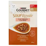 Purina Gold Gourmet Soup Royale Lachs Nassfutter Für Katzen 30x45g - 30x45g