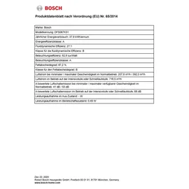 Bosch DFS067K51 Flachschirmhaube 60 cm edelstahl